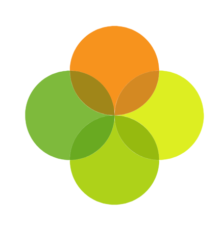 Four circles intertwined which is the logo for Arbor 